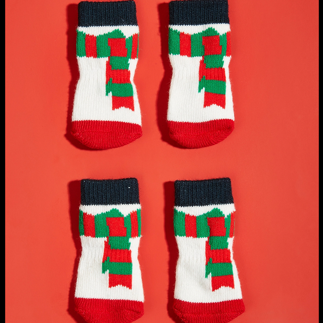 Chaussettes pour chiens imperméables de Noël