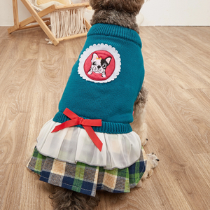 Ընտանի կենդանիների տրիկոտաժե շան սվիտեր, կիսակուրծքավոր շան դիզայնի պուլովեր շան սվիտեր, կենդանիների հագուստ բոլոր տեսակի շների համար