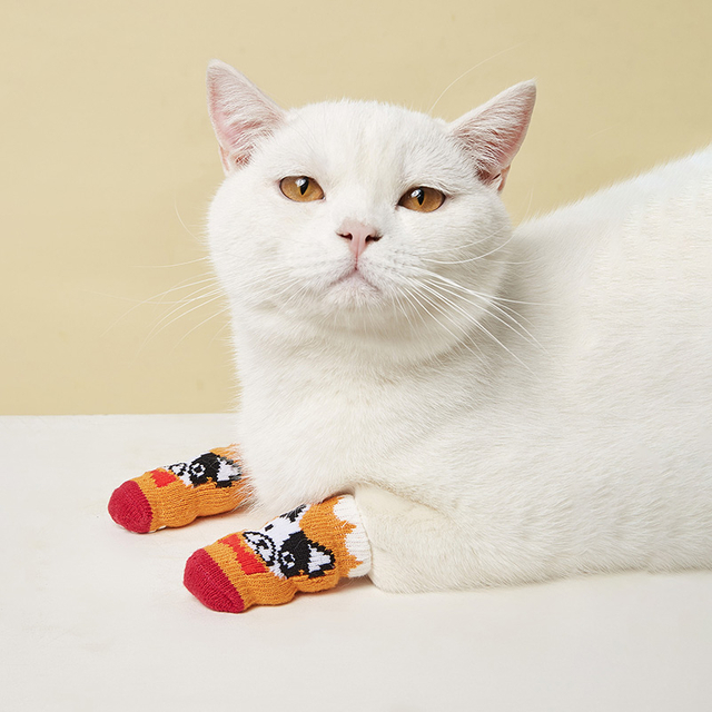 Produsen Kaus Kaki Anjing Pet Anti-Slip Dalam Ruangan Kapas Non-Slip Pet Sepatu Kaus Kaki Kaus Kaki Lucu Untuk Anjing